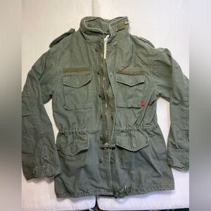 Rothco Field Jacket Mens Small Regular Green M-65 Military Army Coat Cotton